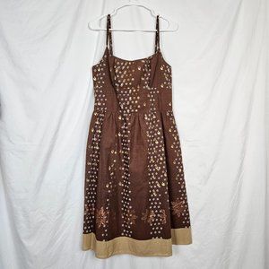 LOFT Brown Floral Dress